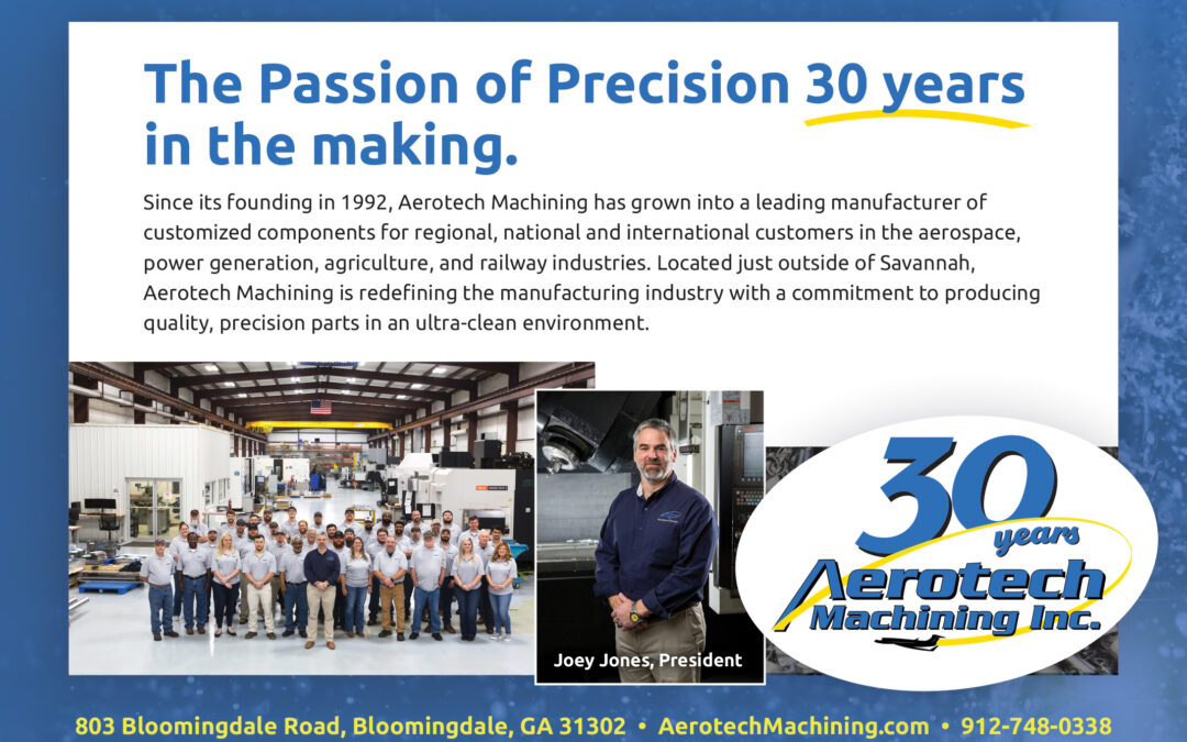 Aerotech Machining Ad featured in Georgia Trend Magazine