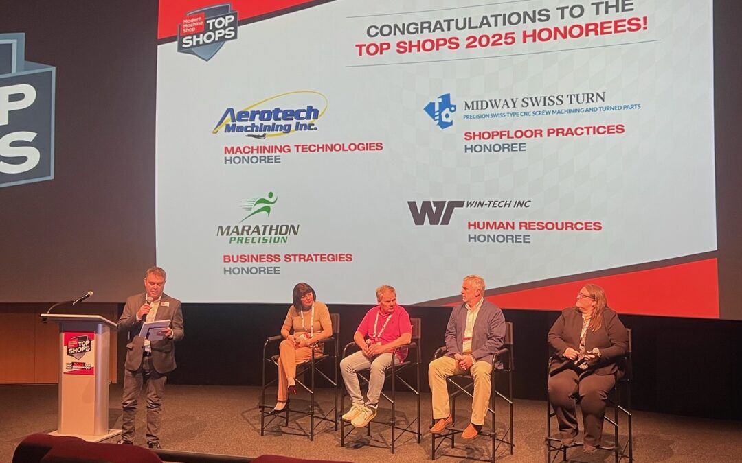 Aerotech Machining earns national recognition as Modern Machine Shop’s Top Shops Honoree in Machining Technology for 2025